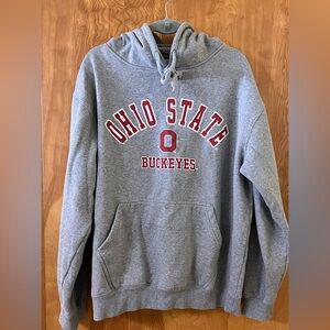 Ohio State Buckeyes Pullover Hoodie with Red Lettering. Colosseum brand XL